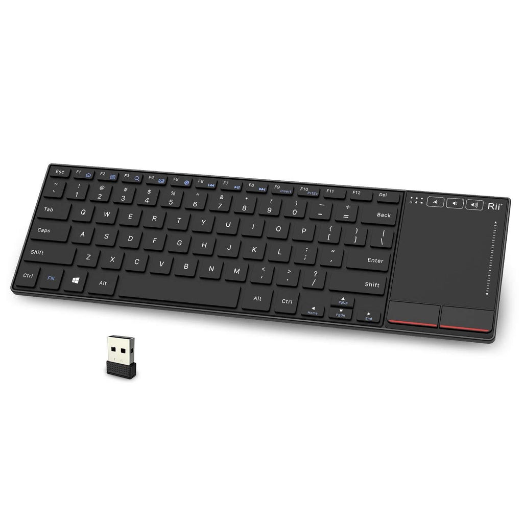 Rii K22 Ultra Slim 2.4 Gigahertz Mini Wireless Multimedia Keyboard with Touchpad for PC and Laptop - LeoForward Australia