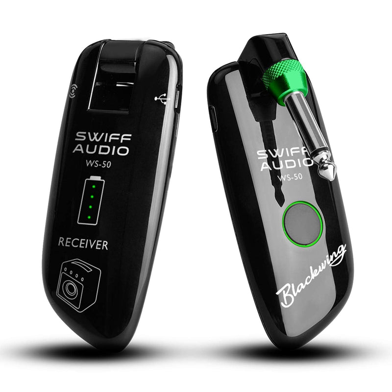  [AUSTRALIA] - SWIFF High-Grade Electronic Guitar Wireless System Rechargeable Guitar Transmitter Receiver Support Multi Channels and 5.5 Hours Long Battery Life for All Electric Musical Instruments