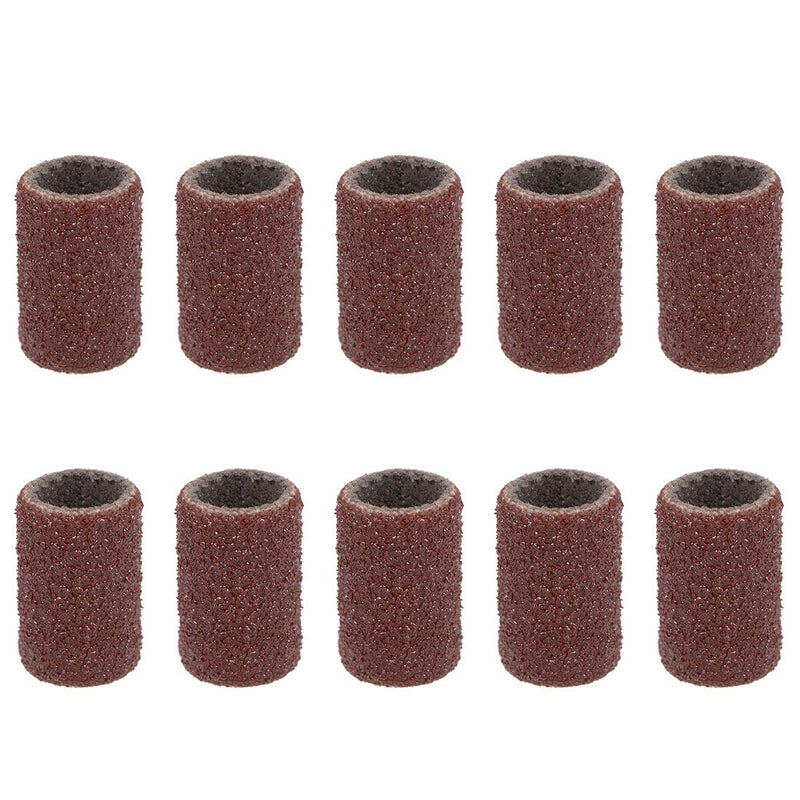  [AUSTRALIA] - uxcell 1/4 Inch x 1/2 Inch Sanding Sleeves 120 Grits Sandpapers Band Drums 10 Pcs