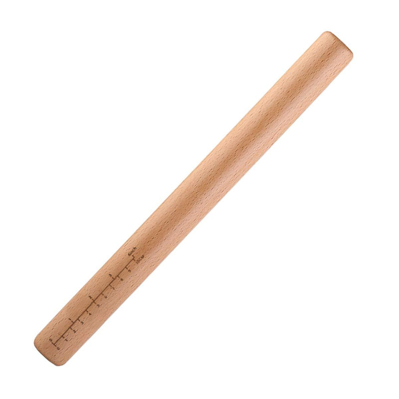  [AUSTRALIA] - Rolling Pin - Dough Roller Wood Rolling Pin for Baking, 15 Inch by 1-3/8 Inch, Professional Rolling Pins for Baking Pizza, Clay, Pasta, Cookies, Dumpling, Eco-friendly and Safe Measurements