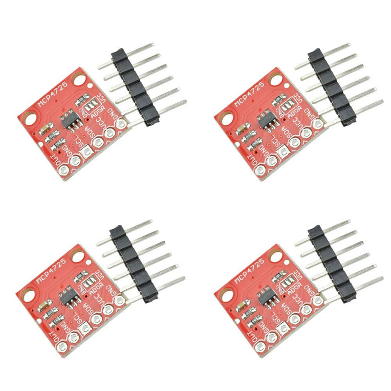 [AUSTRALIA] - Comidox 4PCS MCP4725 Breakout Module I2C DAC 12Bit Development Board 2.7V to 5.5V Supply with EEPROM for Arduino Raspberry Pi