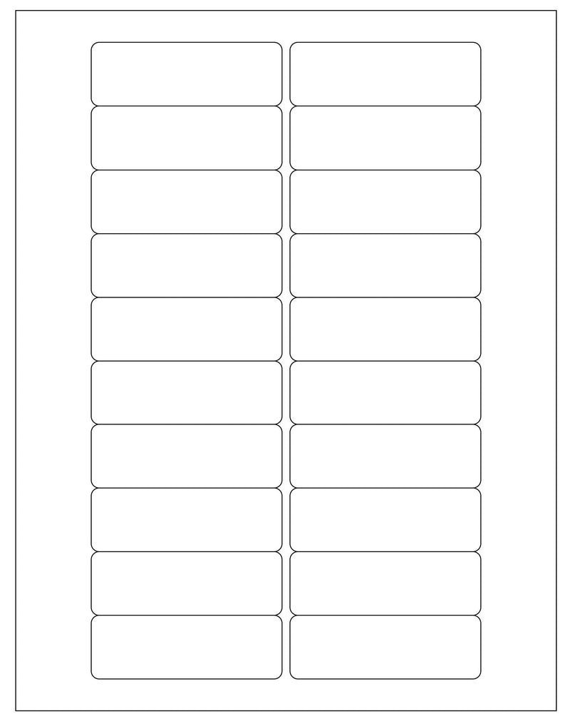 ChromaLabel 1 x 3 Inch Printable Labels, Compatible with Laser and Inkjet Printers, 20 Labels/Sheet, 50 Sheets, 1000 Pack - LeoForward Australia