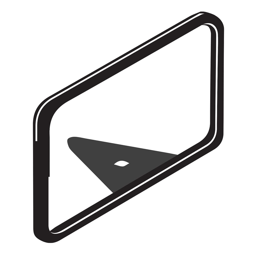  [AUSTRALIA] - 11" Wide x 7" High Metal Sign Frame with Wedge Base - MWB-711 | Metal Sign Frame for Display Signage | Black Powder Coated All-Steel Construction