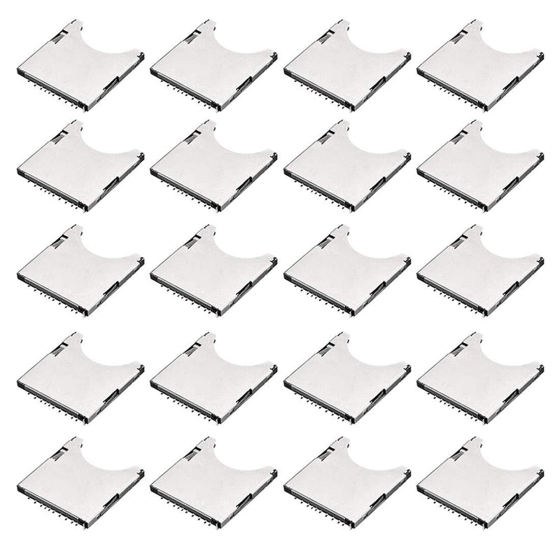 uxcell SD Memory Card Socket Holder Spring Loaded Push Type 10 Pin 20pcs - LeoForward Australia