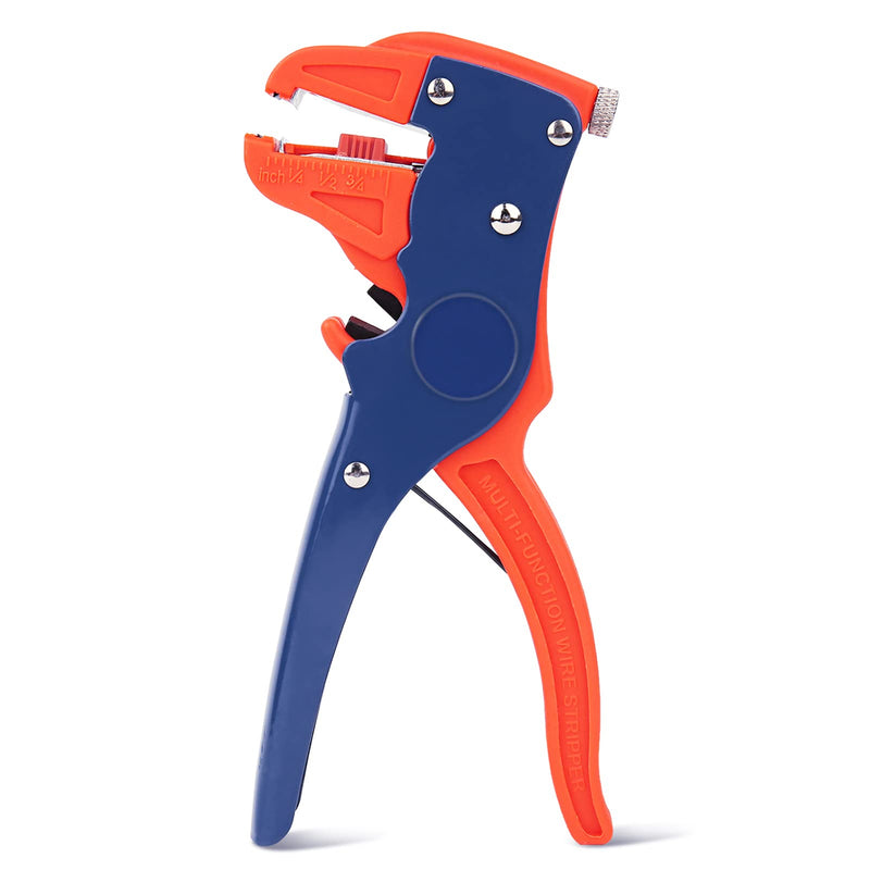  [AUSTRALIA] - BOENFU Speaker Wire Stripper Quick Wire Stripping Tool 14-24 AWG Auto Stripper Small Gauge Electrical Pliers with Spring,7 inches