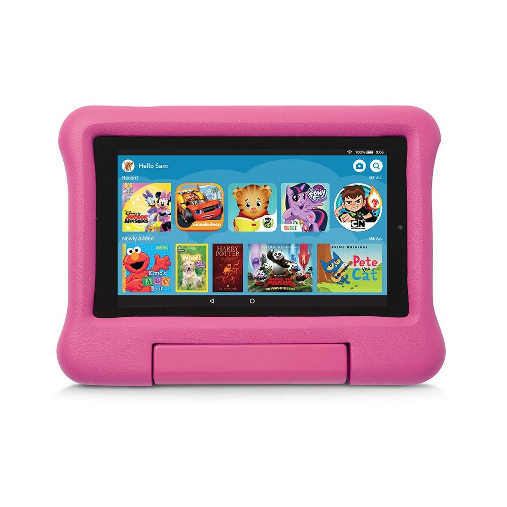  [AUSTRALIA] - Kid-Proof Case for Fire 7 Tablet (Compatible with 9th Generation Tablet, 2019 Release), Pink