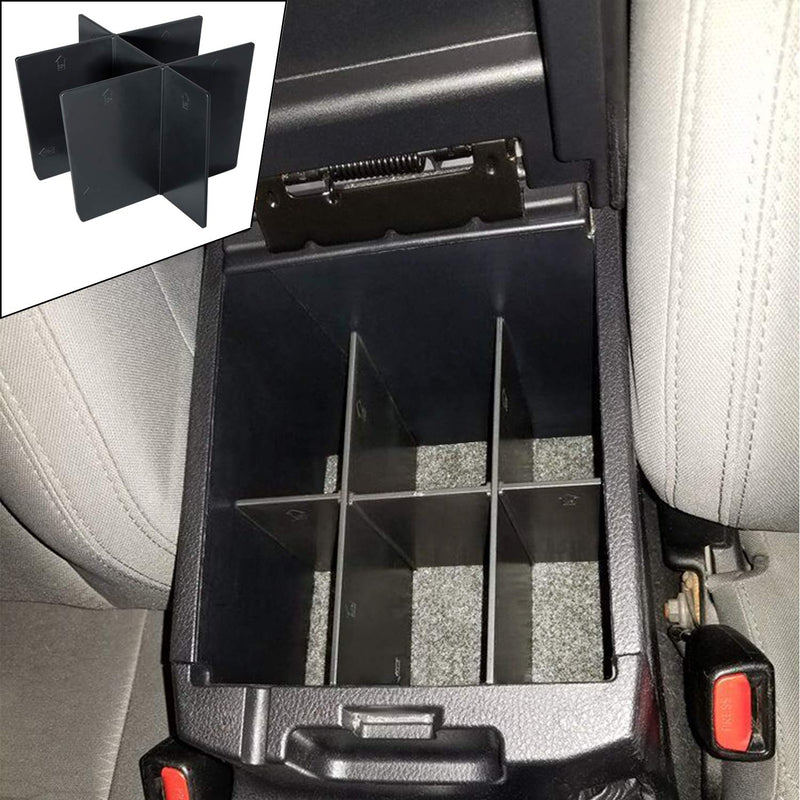  [AUSTRALIA] - JDMCAR Center Console Organizer Insert Dividers Compatible with Toyota Tacoma 2016 2017 2018 2019 2020 Accessories, Armrest Box Secondary Storage