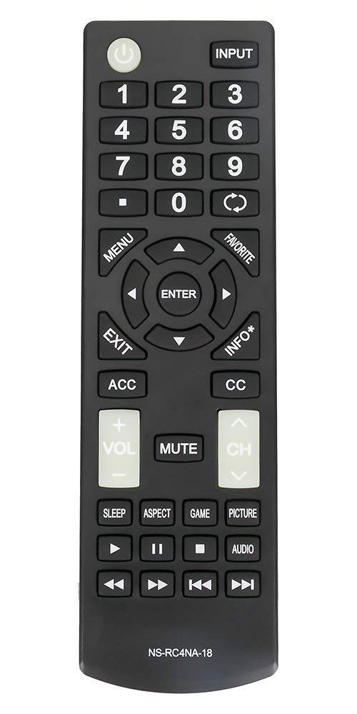 ALLIMITY NS-RC4NA-18 Remote Control Replacement for Insignia TV NSRC4NA18 NS-32D311NA17 NS-32D311MX17 NS-40D420NA18 NS-49D420NA18 NS-55D420NA18 NS-40D420MX18 NS-55D420MX18 NS-39D310NA17 - LeoForward Australia
