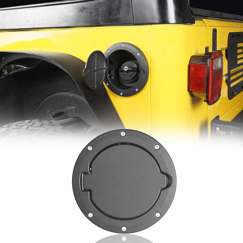  [AUSTRALIA] - Hooke Road Fuel Filler Door Gas Tank Cap Cover for Jeep Wrangler TJ 1997-2006