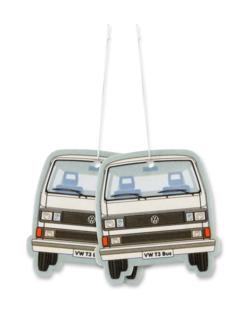 BRISA VW Collection - Volkswagen Scented Car Air Freshener Fragrance Deodorizer for Car/Auto or Home with Volkswagen Vanagon Bus T3 Camper Van FrontDesign (Pina Colada/White/2-pc Set) - LeoForward Australia