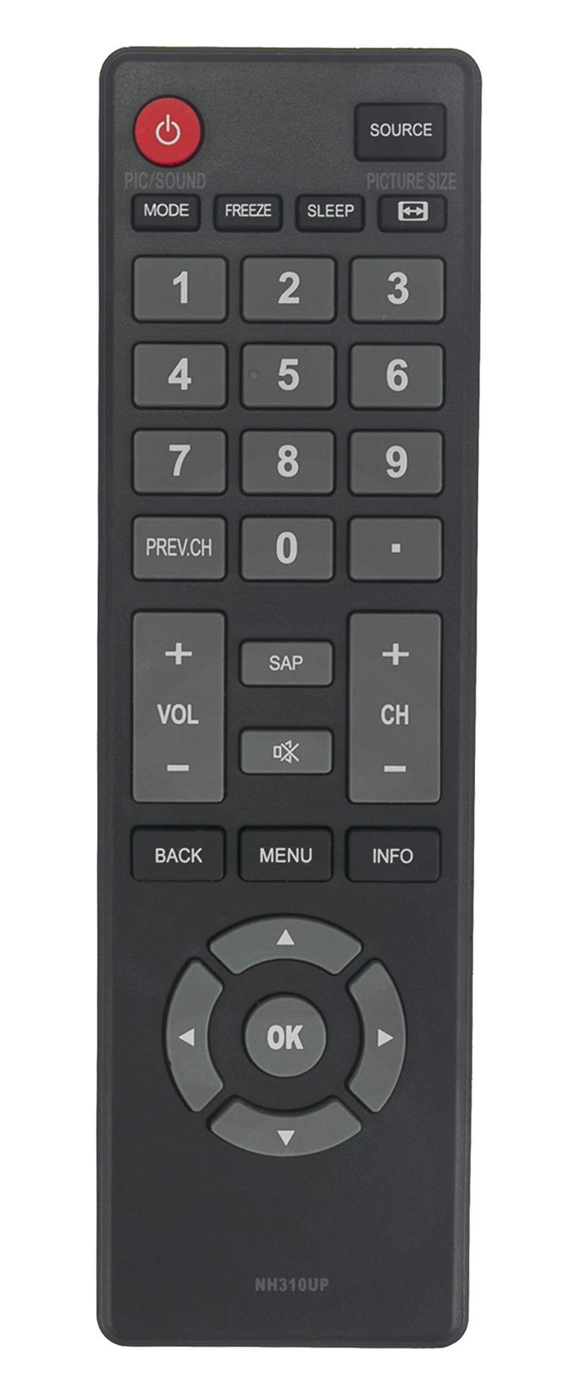 AULCMEET NH310UP Replacement Remote Control Compatible with Emerson LCD LED TV 32FNT004 NH303UD NH301UD NH401UD NH400UD NH305UD - LeoForward Australia