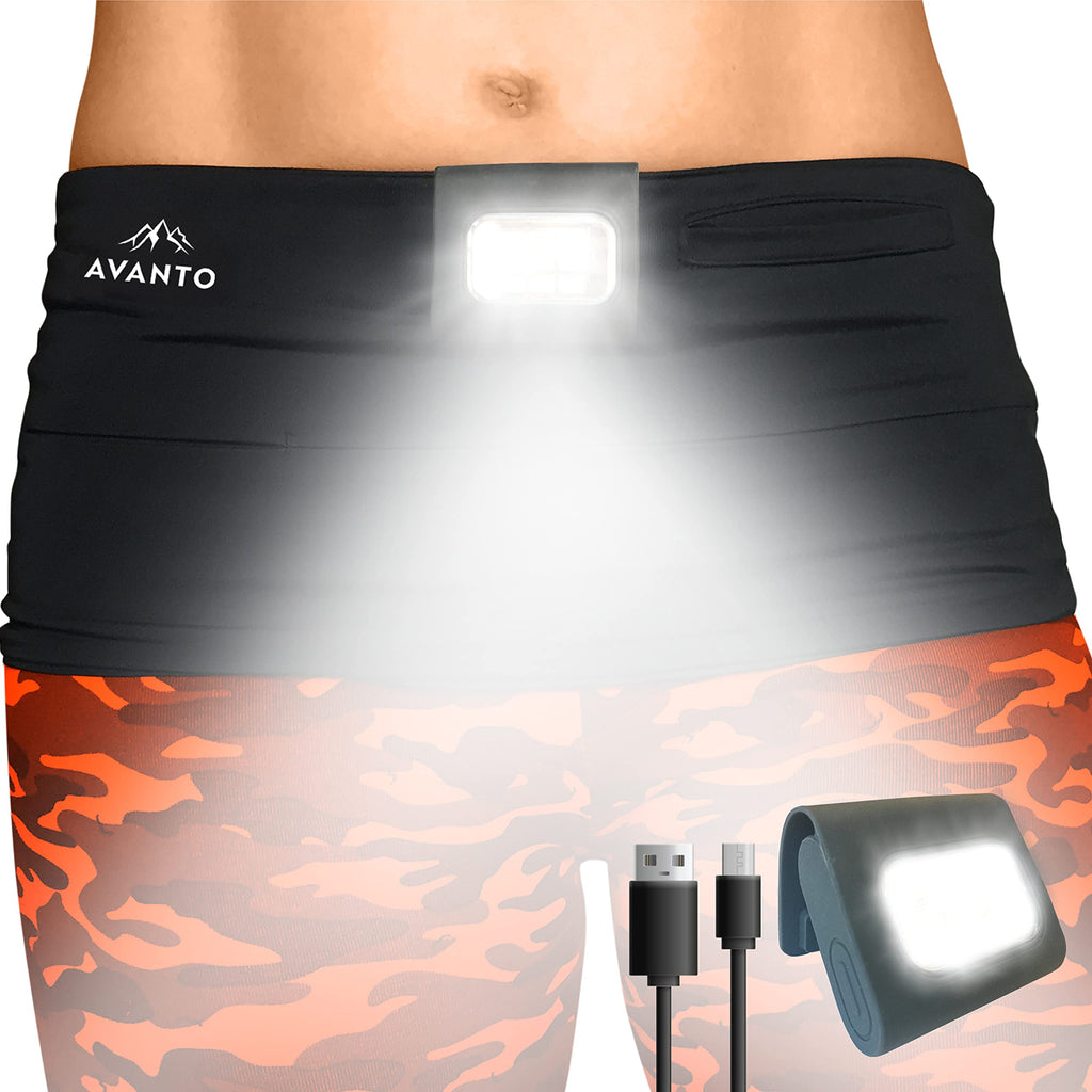 AVANTO Clip On Running Light Original Classic, Addon to Reflective Running Gear for Runners, USB Rechargeable LED Light, Small and Lighweight, Running Lights for Runners and Joggers 1 pack - LeoForward Australia