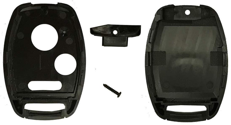  [AUSTRALIA] - Replacement Key Fob Shell Fit for Honda Accord Crosstour Civic Odyssey CR-V CR-Z Fit 3 Buttons Keyless Entry Remote Case Car Key Housing (Casing Only) Casing Only