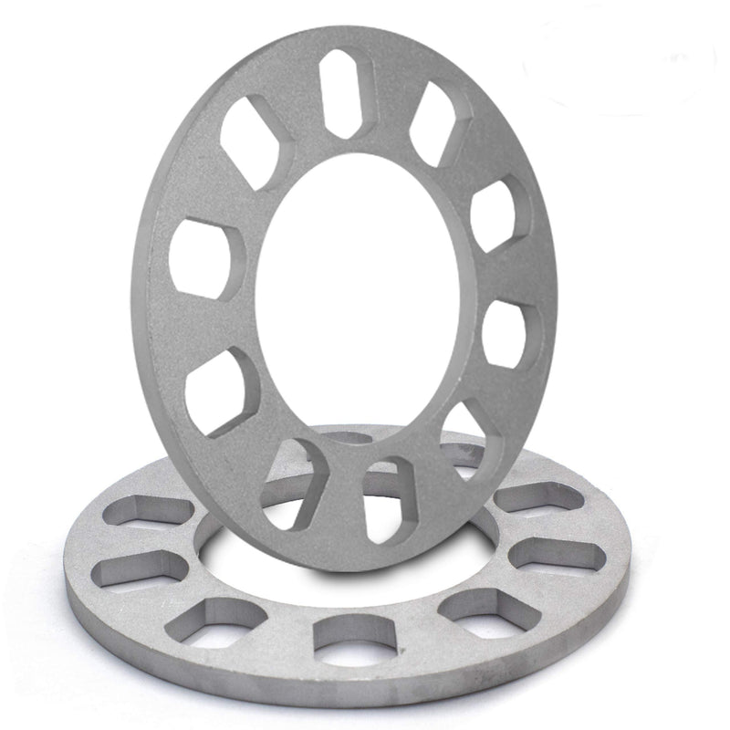 Wheel Spacer | Die Cast Aluminum | 5 Lug [108mm/4.25 to 135mm/5.00 BC] - 8mm or 5/16 Thick [2 Pack] - LeoForward Australia