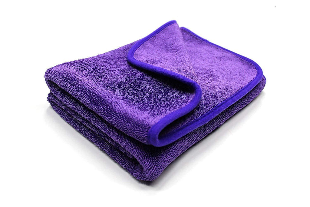  [AUSTRALIA] - Maxshine 1200GSM Microfiber Duo Twisted Drying Towel for Car Detailing, Purple, 24in. x 35in./60x90cm 1