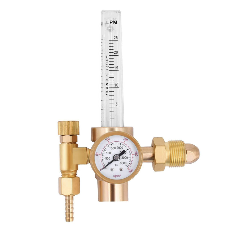  [AUSTRALIA] - HZXVOGEN Flowmeter Argon Co2 Gas Regulator Tig Mig Welding Pressure Reducer Flow Gauge 1PC