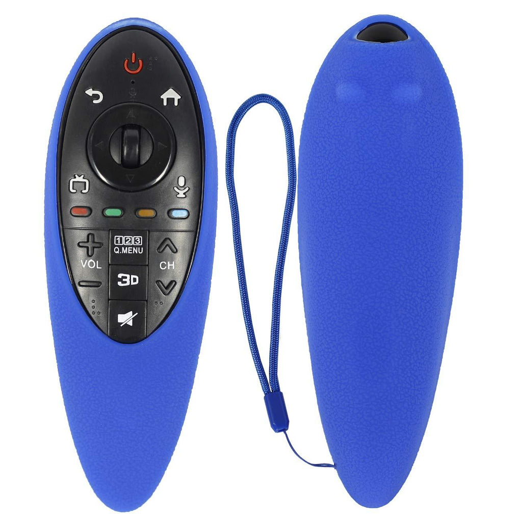 HUAYU Protective Silicone Remote Case for LG AN-MR500G Magic Remote Cover Flexible Shockproof Washable Remote Holder for LG 3D Smart TV Magic Remote Case (Blue) BLUE - LeoForward Australia