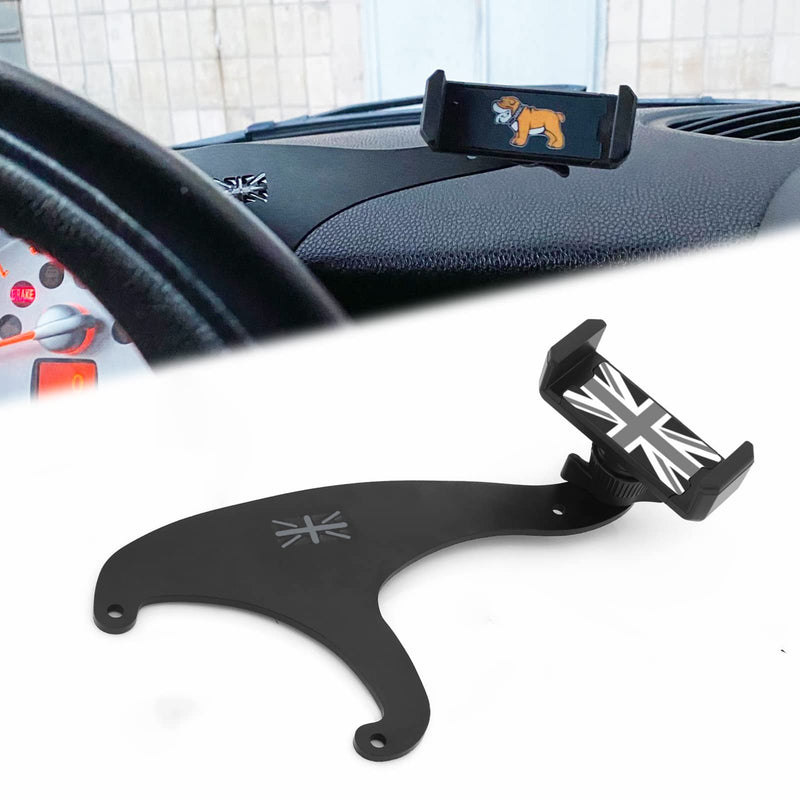  [AUSTRALIA] - Heinmo for Cooper F54 F55 F56 Smartphone Cell Phone Cup Mount Holder with Cradle Rotatable Clip(for 3.5-5.5 Inch Phone) (Gray Rice) F54 F55 F56 F57 Gray