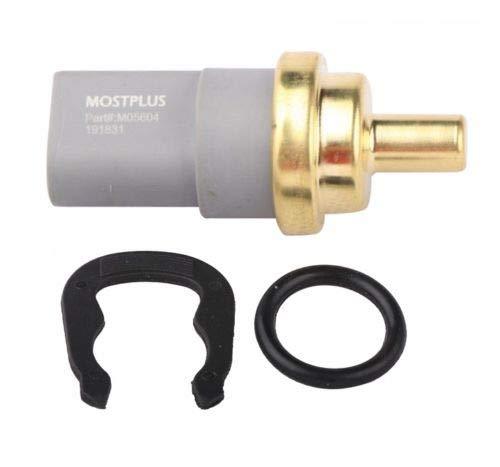 MOSTPLUS Coolant Temperature Sensor w/Clip O-Ring Compatible for Audi VW 06A919501A TS608 - LeoForward Australia