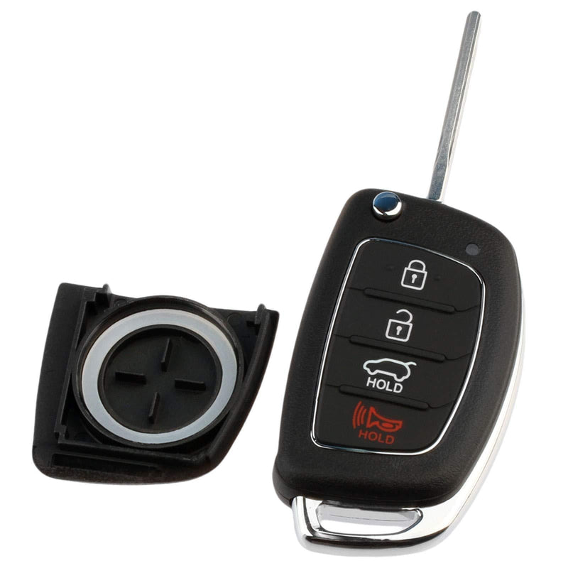  [AUSTRALIA] - Case Shell fits 2013-2019 Hyundai Santa Fe Key Fob Keyless Entry Remote hy-4b-flip-case
