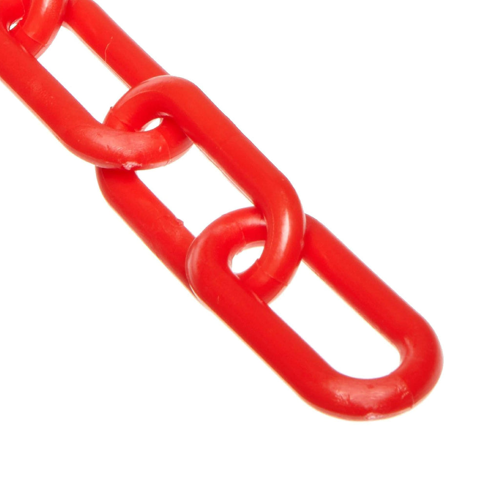  [AUSTRALIA] - Mr. Chain Plastic Barrier Chain, Red, 1-Inch Link Diameter, 25-Foot Length (10005-25)