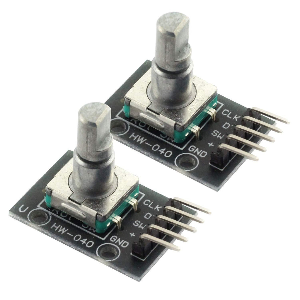 Maxmoral 2pcs Rotary Encoder Module KY-040 360 Degrees for Arduino Compatible Brick Sensor Switch Development Board - LeoForward Australia