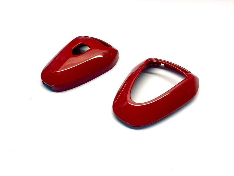 PAKCEEINC Keyless Remote Key protection case fob shell cover For Porsche Black Head Remote Key Gloss Red Color - LeoForward Australia