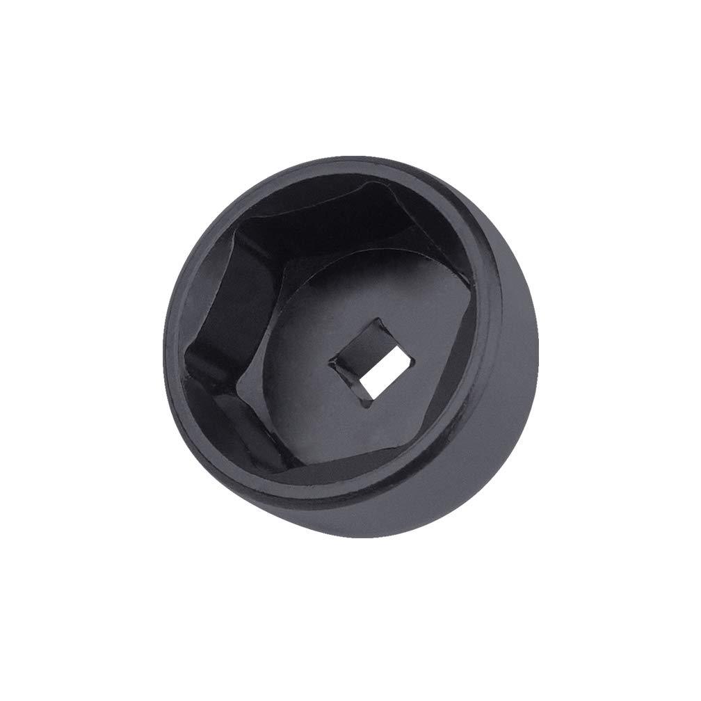  [AUSTRALIA] - 27mm 6-Point Socket, Low Profile Oil Filter Wrench，3/8" Drive Oil Filter Removal Tool For Mercedes-Benz A-Class,Ford,Renault,Nissan,Dodge,Hyundai,Kia,Mini,Fiat, All 27mm Oil Filter Caps(Black)