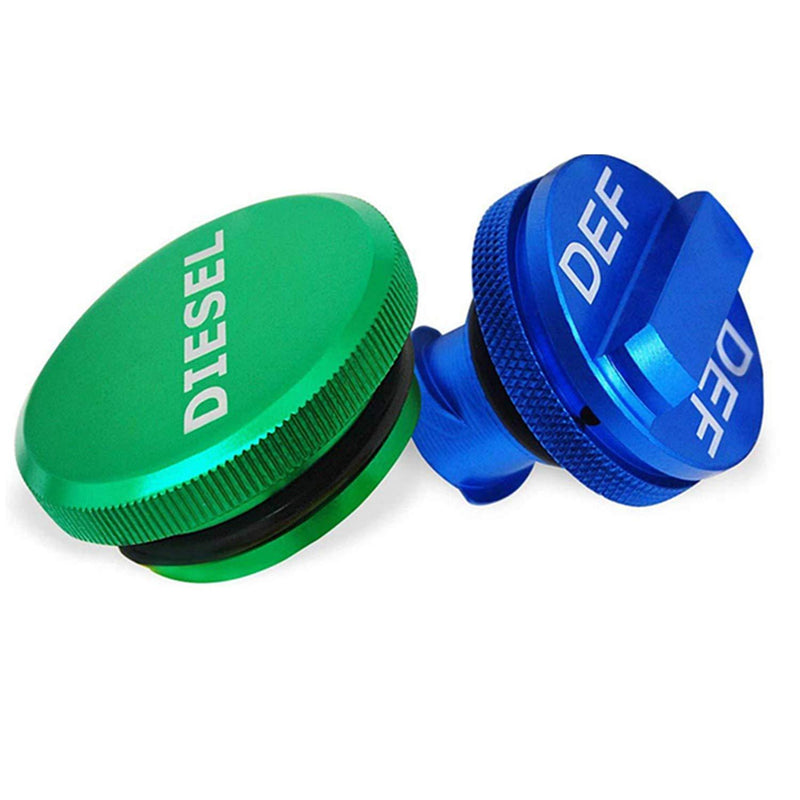  [AUSTRALIA] - Diesel Fuel Cap for Dodge, Magnetic Ram Diesel Billet Aluminum Fuel Cap and DEF Cap Combo for 2013-2018 Dodge Ram Truck 1500 2500 3500 with New Easy Grip Design … DEF DIESEL