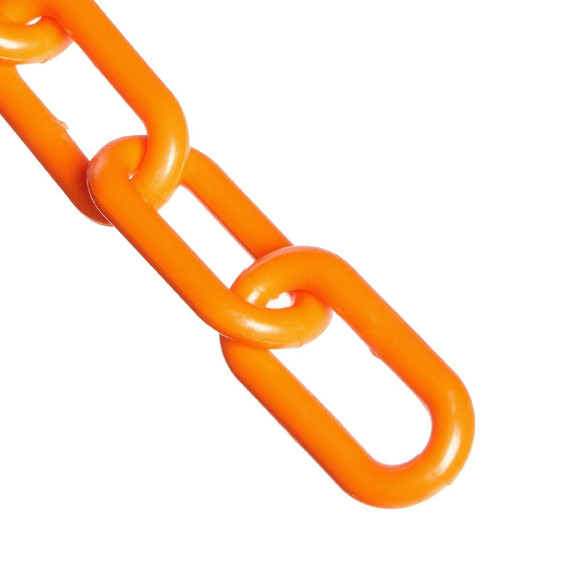  [AUSTRALIA] - Mr. Chain Plastic Barrier Chain, Safety Orange, 2-Inch Link Diameter, 10-Foot Length (50012-10)