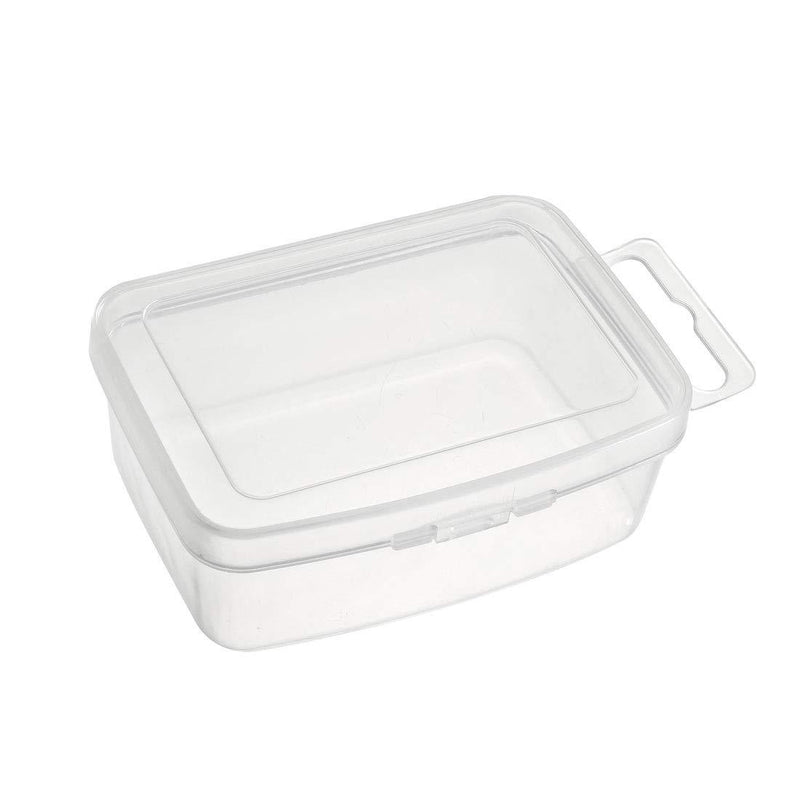  [AUSTRALIA] - uxcell Component Storage Box - Plastic Electronic Component Containers Tool Boxes Clear White 73x53x30mm Pack of 2