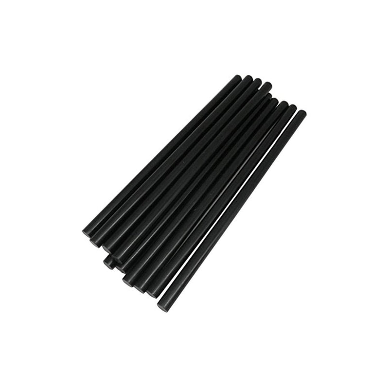  [AUSTRALIA] - TRENDBOX Pack of 10 Black 7mmx200mm - Hot Melt Glue Sticks Strips Melting Adhesive for Handmade Craft DIY Home Office Project Craftwork Fix & Repairs