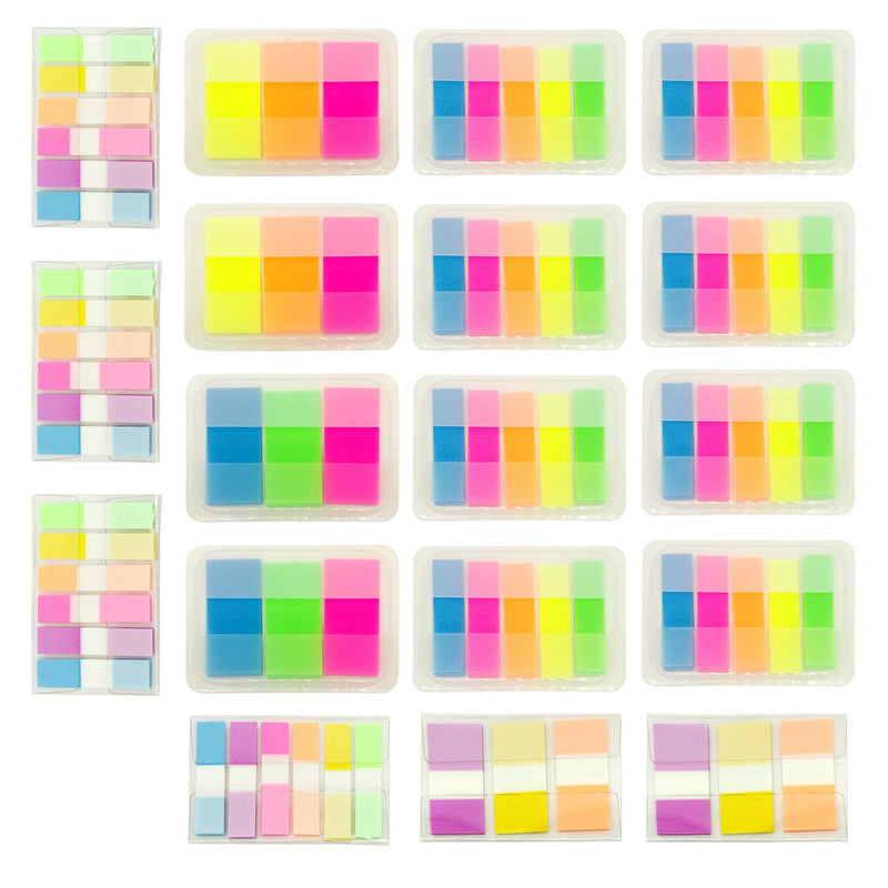  [AUSTRALIA] - 1640 Pieces Sticky Notes Pop up Index Label Text Highlighter Strips, Transparent Tabs Flags Stickers for Page Marker, PietyPet C