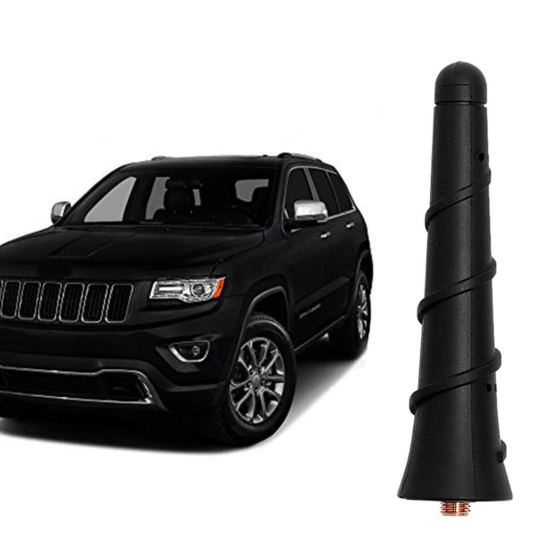  [AUSTRALIA] - 3.2 Inch Antenna for 2010-2022 Jeep Cherokee Grand Cherokee Compass Renegade Trailhawk Dodge Durango Avenger Chrysler 200 Journey, Stubby Jeep Accessories OEM 5091100AA 68297936AA 5091100AB J eep Roof Antenna