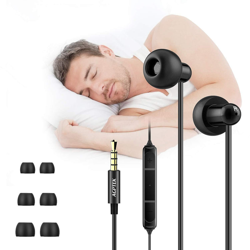 AGPTEK Sleep Earbuds, in-Ear Earphones for Sleeping with 3 Sizes Ultra-Light Soft Silicone, Noise Isolating Headphone Perfect for Sleeping, Insomnia, Side Sleeper, Air Travel, Meditation & Relaxation - LeoForward Australia