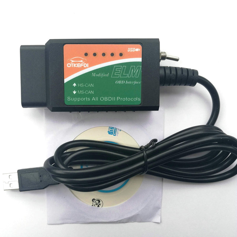 OTKEFDI ELM327 OBD,Modified 327 USB Switch 500 kbit/s Works with Forscan Software - LeoForward Australia
