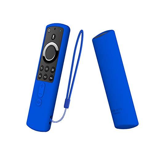 SIKAI Remote Case for 5.6 inch Fire TV Stick 4K Remote Skin-Friendly Shockproof Silicone Cover Compatible with Fire TV Stick 4K All-New Alexa Voice Remote Anti-Lost with Loop (Blue) - LeoForward Australia