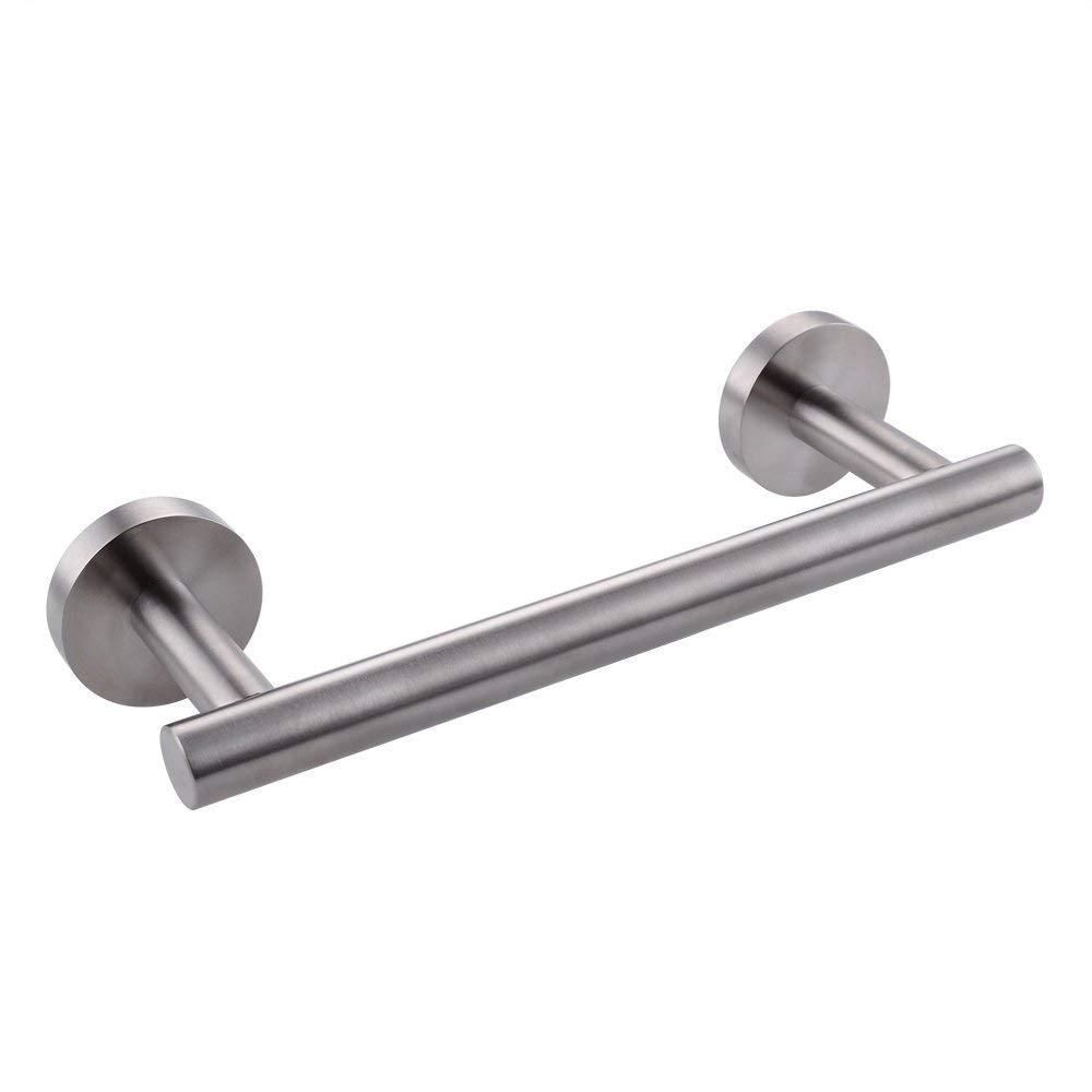 SEIDO Heavy Duty Commercial Grade-304 Stainless Steel 230mm/9-inch Total Length Bathroom Towel Bar, Hanging Space 180mm/7.1-inch Space-Saving Single Towel Rod, Full Brushed Stainless Steel Finish 9inch - LeoForward Australia