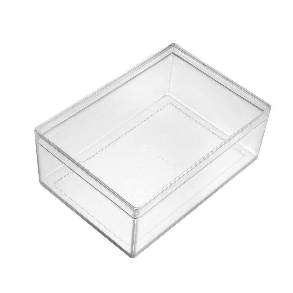  [AUSTRALIA] - uxcell Component Storage Box - Plastic Electronic Component Containers Tool Boxes Clear 130x130x50mm