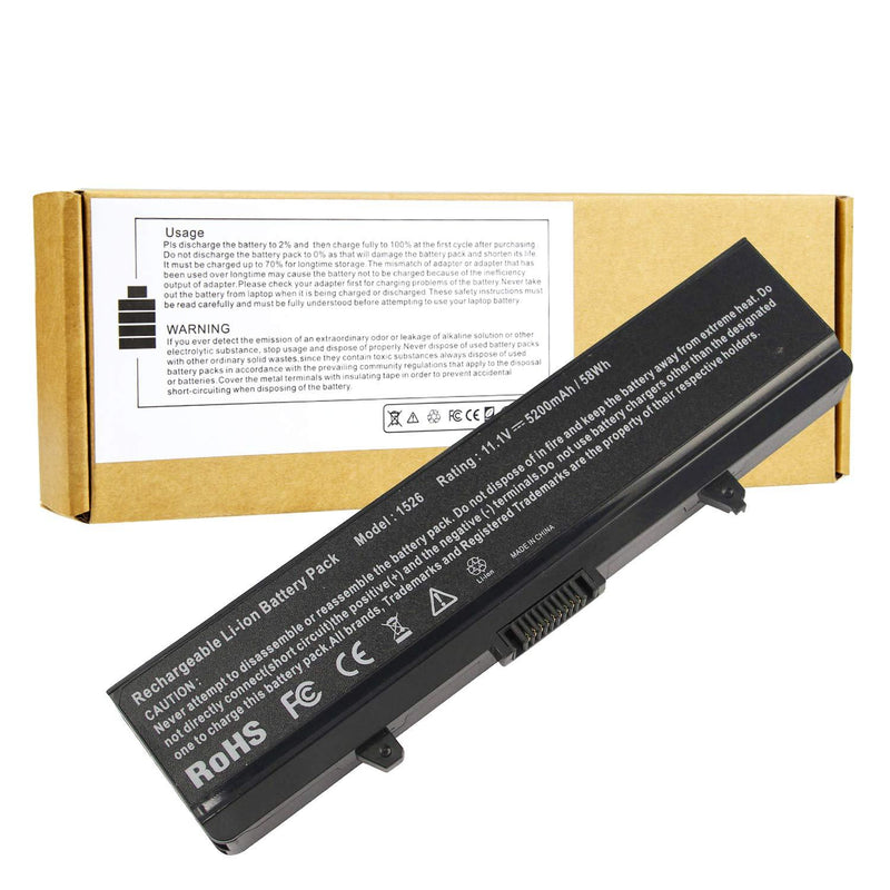  [AUSTRALIA] - Fancy Buying Laptop Battery for Dell Inspiron 1526 1525 1545 1546 1750 1440 Pp29l Pp41l Fits Gw240 Rn873 M911g M911 X284g K450n Replacement [Li-ion 6-Cell 5200mAh/58WH]