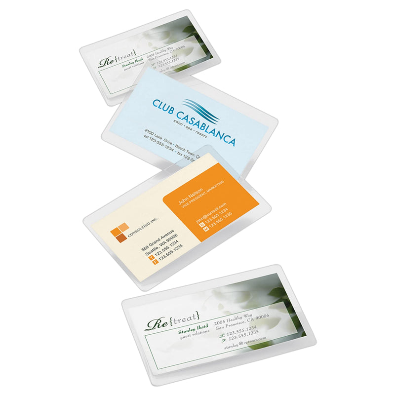 [AUSTRALIA] - Office Depot® Brand Laminating Pouches, Business Card Size, 5 Mil, 2.56" x 3.75", Pack Of 100