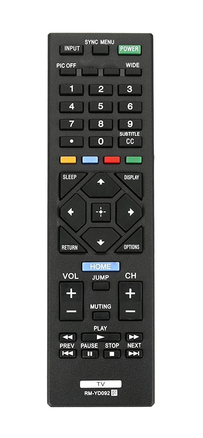 RM-YD092 Remote Control (RMYD092)(149206511) Replaced for Sony LCD LED HDTV and Bravia TV's - New 2018 Model - LeoForward Australia