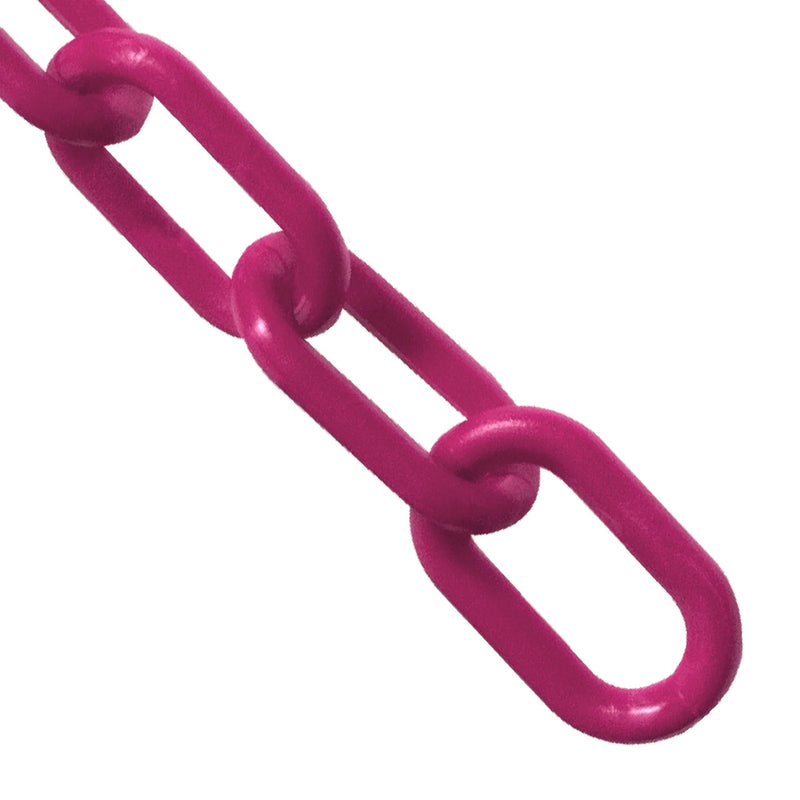  [AUSTRALIA] - Mr. Chain Plastic Barrier Chain, Magenta, 1-Inch Link Diameter, 25-Foot Length (10018-25)