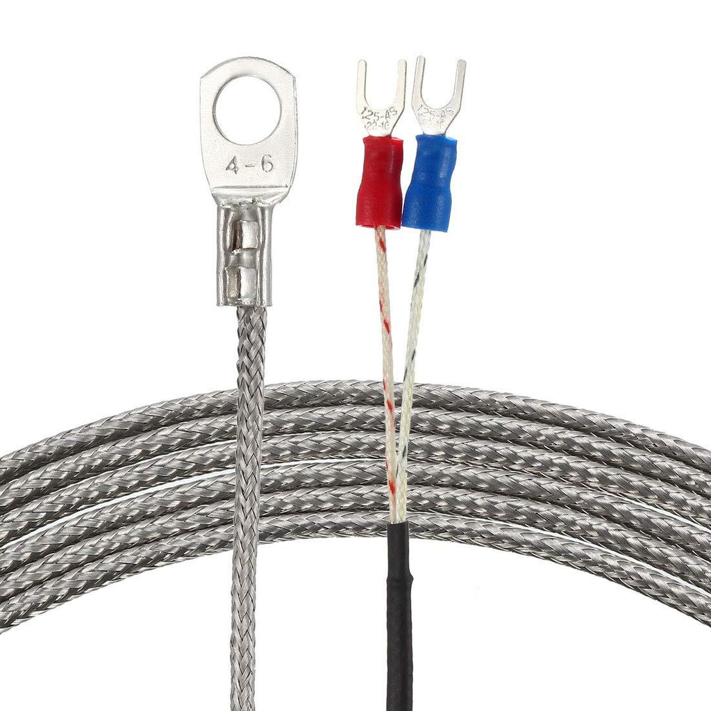 uxcell K Type Thermocouple Temperature Sensor Probe with 2M Cable 6mm Hole 32-752F/0-400C - LeoForward Australia