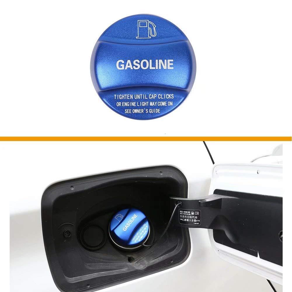 Aluminum Alloy Gas Fuel Tank Cap Cover Trim for BMW X1 X2 X3 X4 X5 X6 F10 F15 F16 F25 F26 F30 F34 F35 F48 F47 G30 G38(Blue, 1PC) Blue - LeoForward Australia