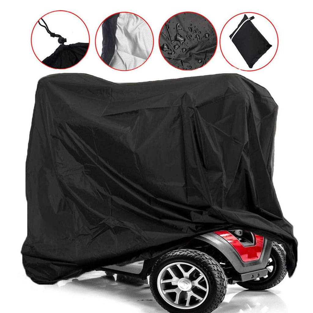  [AUSTRALIA] - Sqodok Mobility Scooter Cover Waterproof, Power Scooter Cover Wheelchair Cover for Travel, 300D Oxford Fabric Rain Protector from Dust Dirt Snow Rain Sun Rays - 67 x 24 x 46 inch (L x W x H)
