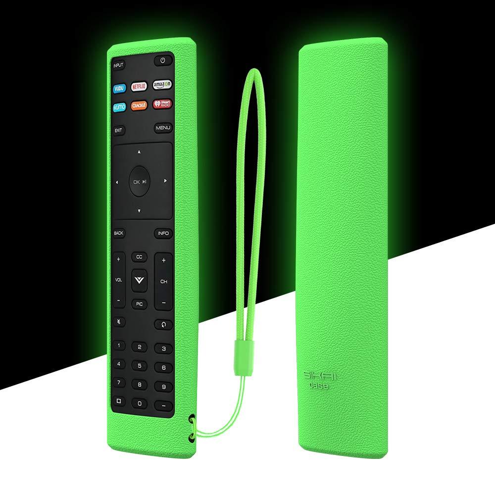 SIKAI Remote Case Compatible with Vizio XRT136 Smart TV Remote Skin-Friendly Shockproof Silicone Cover for Vizio XRT136 Remote Washable Anti-Lost with Remote Loop (Glow in Dark Green) Glow in Dark Green - LeoForward Australia