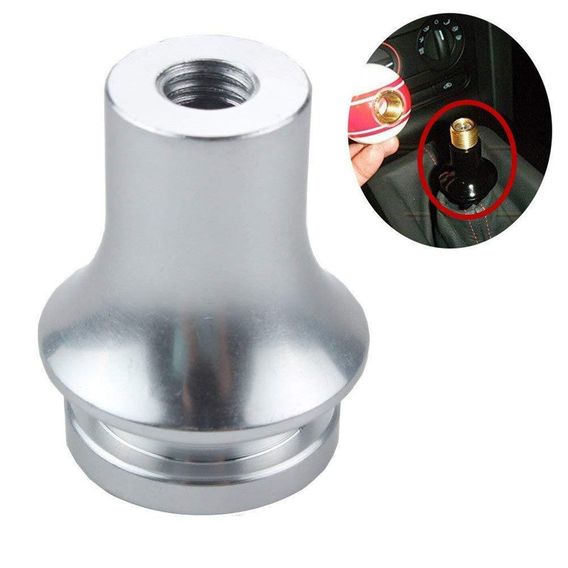  [AUSTRALIA] - DEWHEL Shift KNOB Boot Retainer/Adapter for Manual Gear Shifter Lever 10X1.25 (Silver)