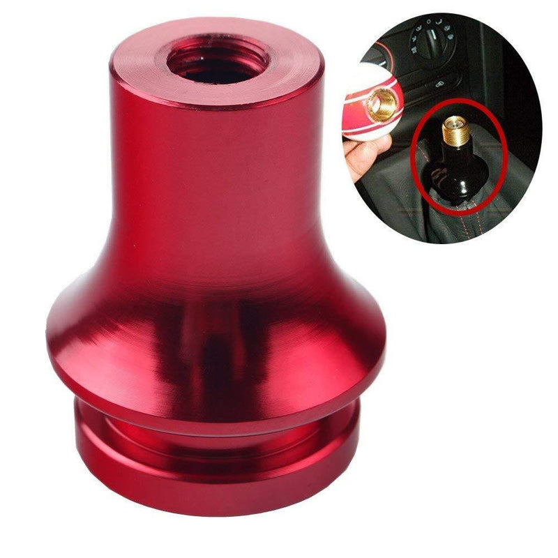  [AUSTRALIA] - DEWHEL Shift KNOB Boot Retainer/Adapter for Manual Gear Shifter Lever 10X1.25 (Red) Red
