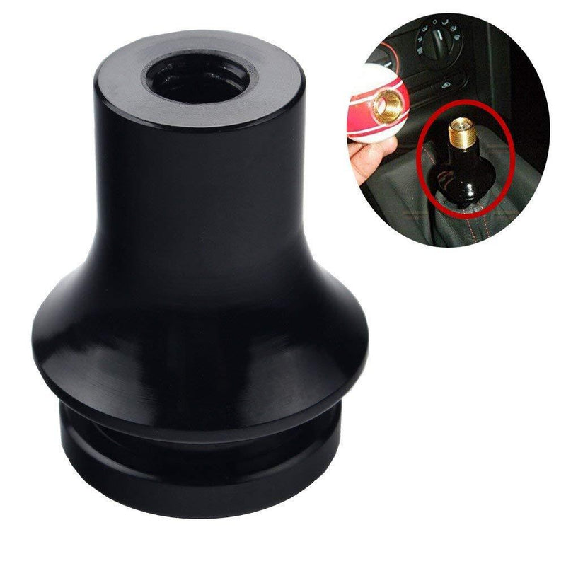  [AUSTRALIA] - DEWHEL Shift KNOB Boot Retainer/Adapter for Manual Gear Shifter Lever 12X1.25 (Black) Black